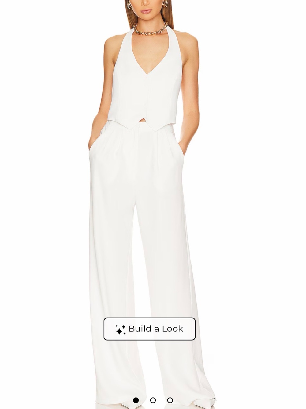 Isadore Jumpsuit in Ivory (Revolve) Amanda Uprichard